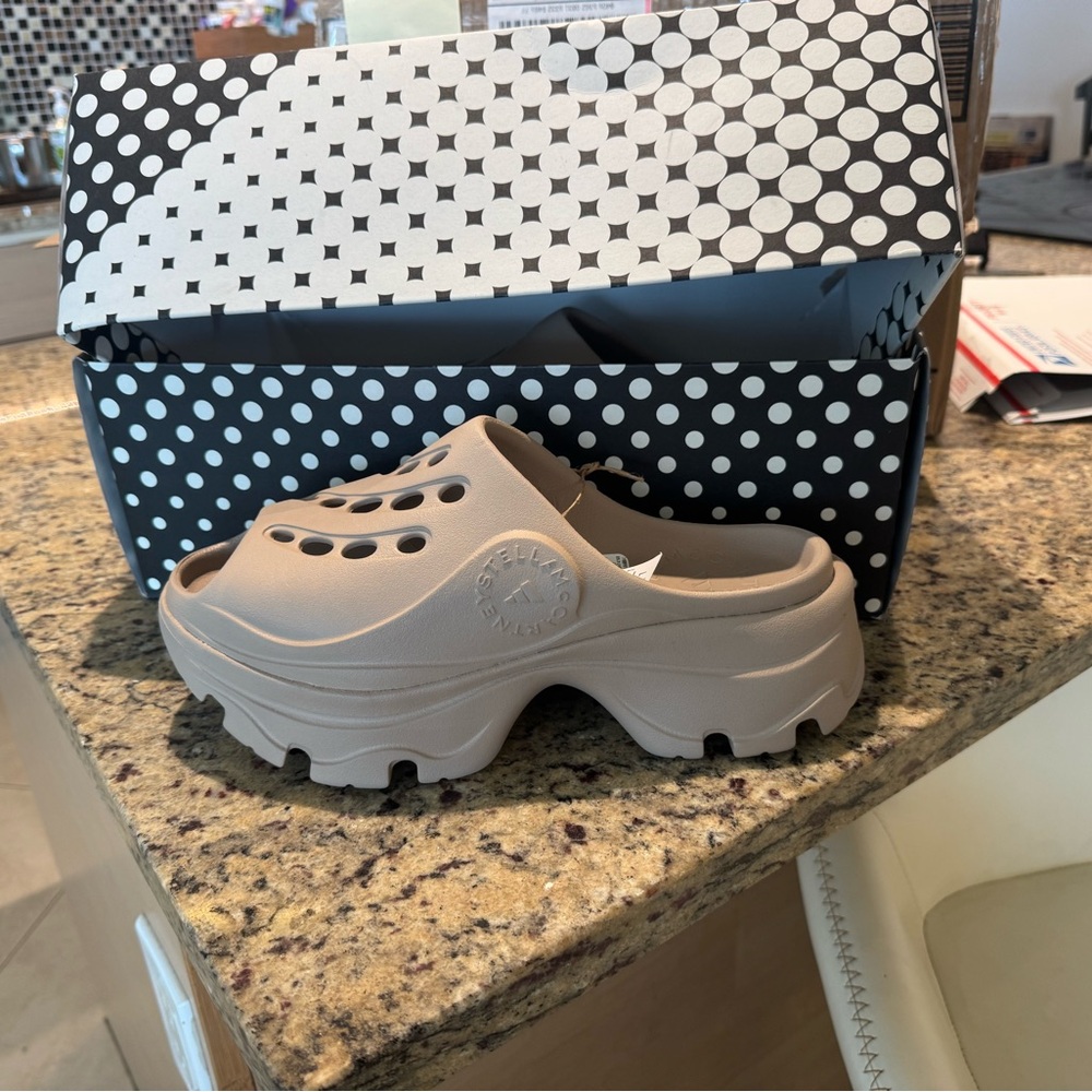 Adidas by Stella McCartney Beige Slip-On Shoes